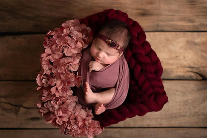 チャンキーヤーン使用のブランケット　23色