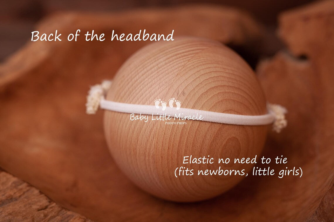 ローズヘッドバンド　アイボリー