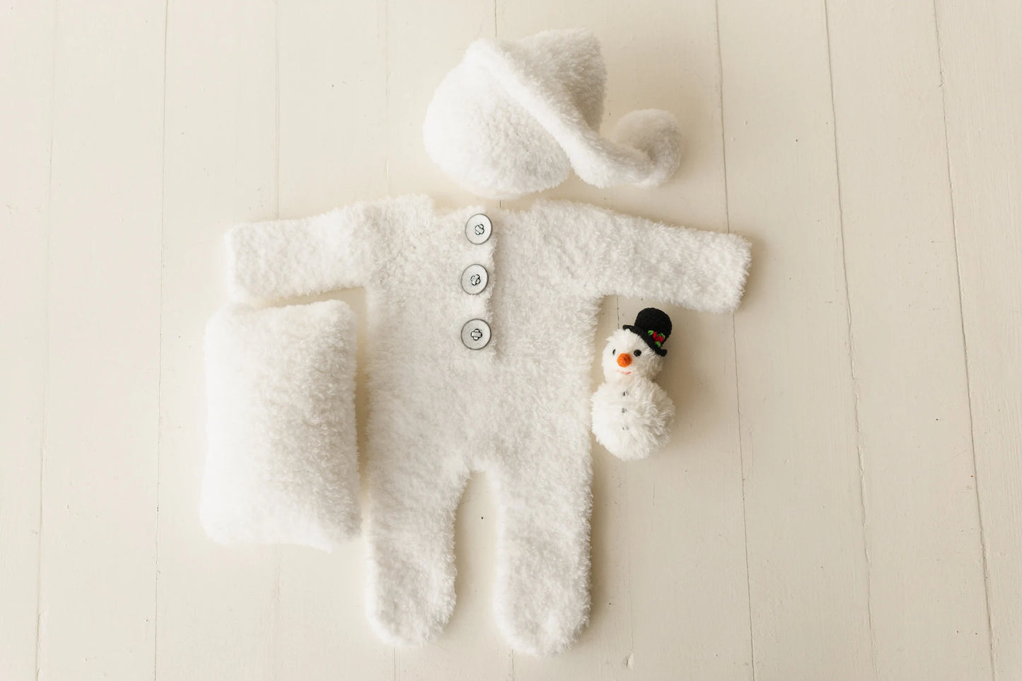 ふわふわ雪だるま衣装＆ぬいぐるみ