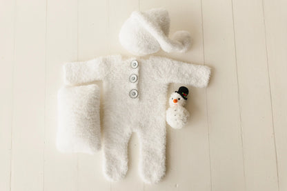 ふわふわ雪だるま衣装＆ぬいぐるみ