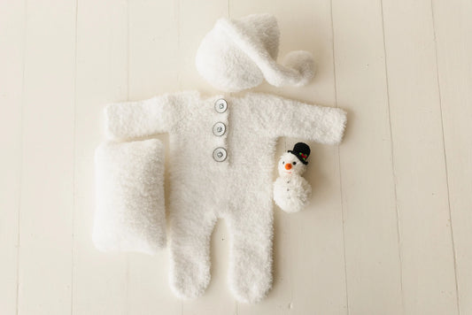 ふわふわ雪だるま衣装＆ぬいぐるみ
