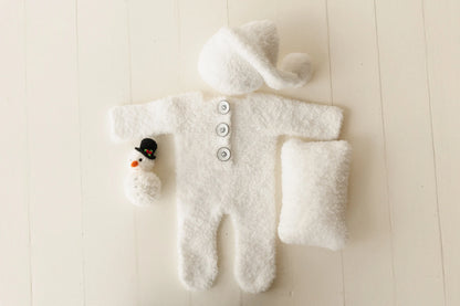 ふわふわ雪だるま衣装＆ぬいぐるみ