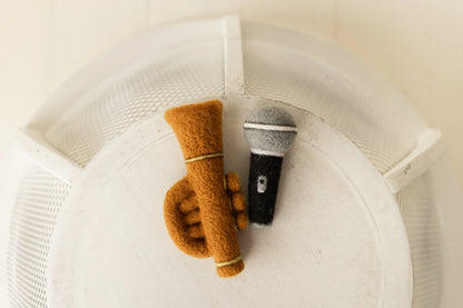 フェルト生地ぬいぐるみ（楽器・カメラ・アート）