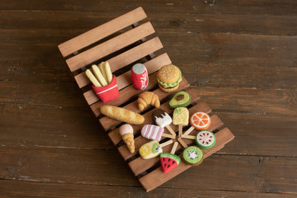 フェルト生地ぬいぐるみ（フード）