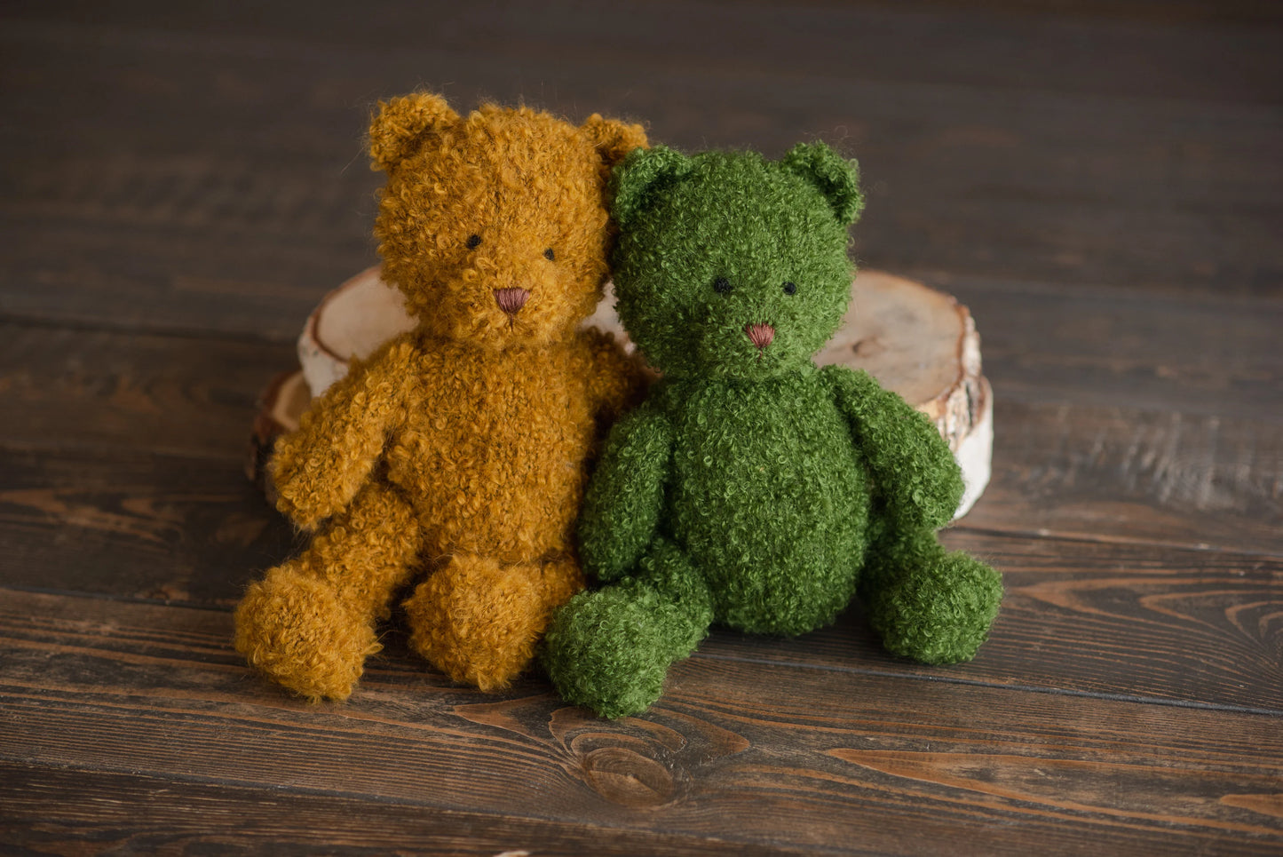 ブークレ素材のテディベア