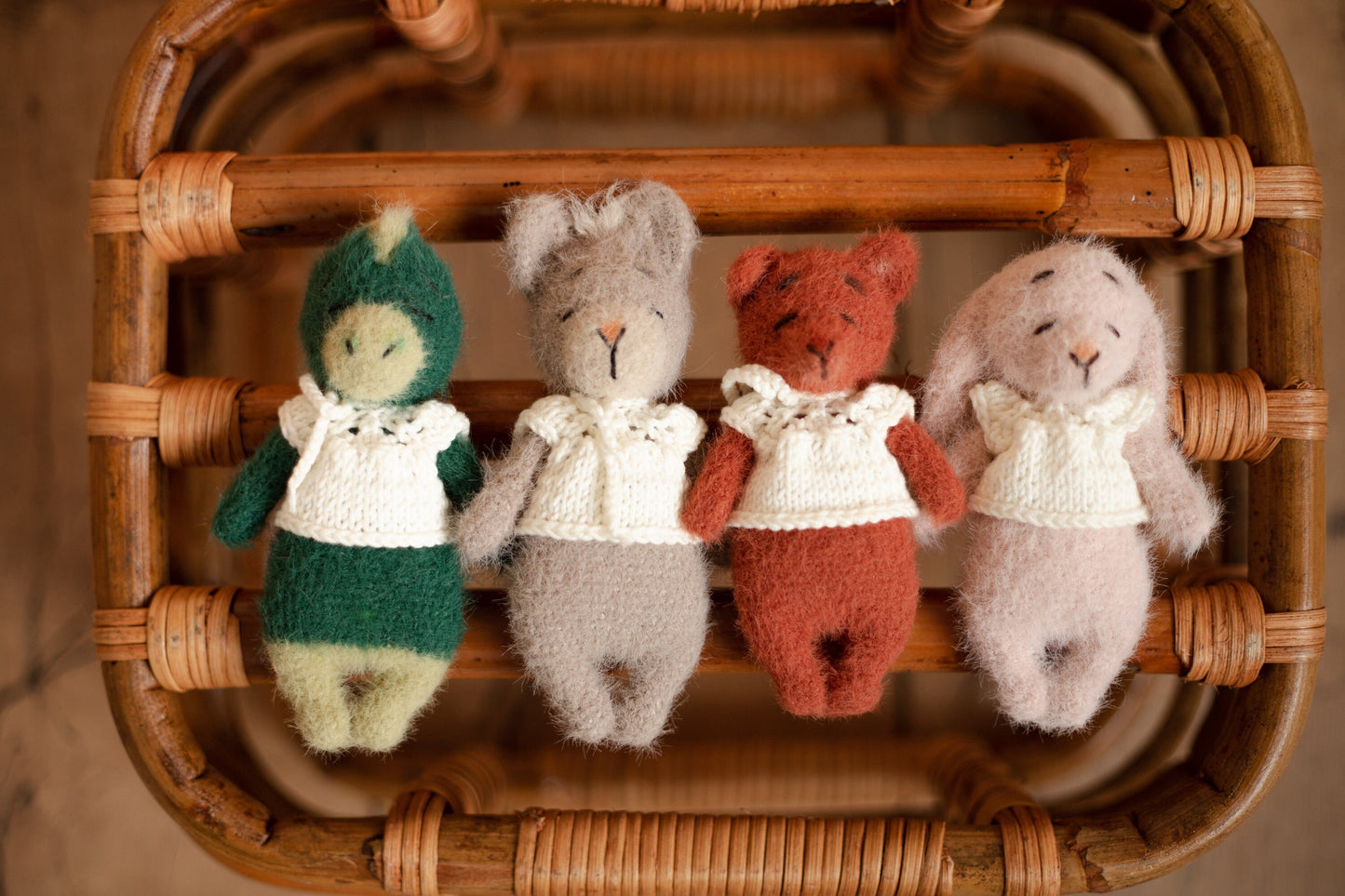 手編みのぬいぐるみ（専用ニット付）