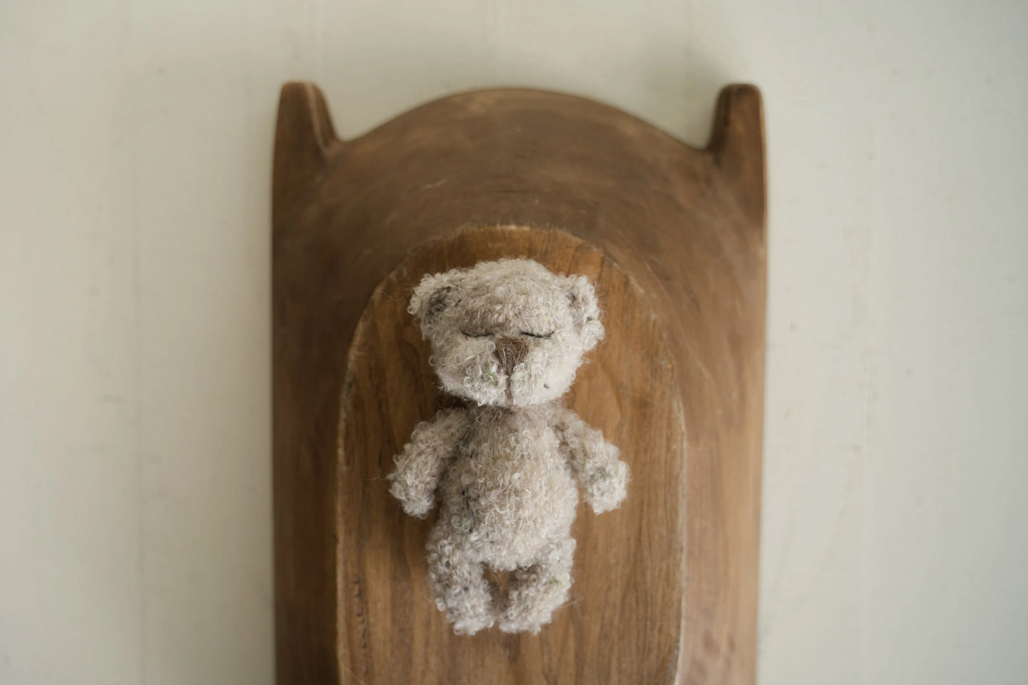 ブークレ素材のテディベア