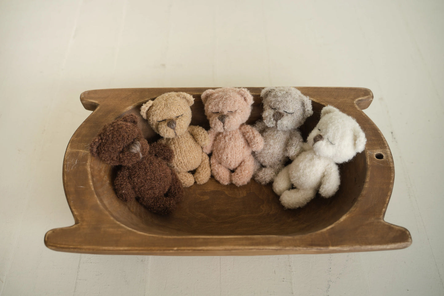 ブークレ素材のテディベア