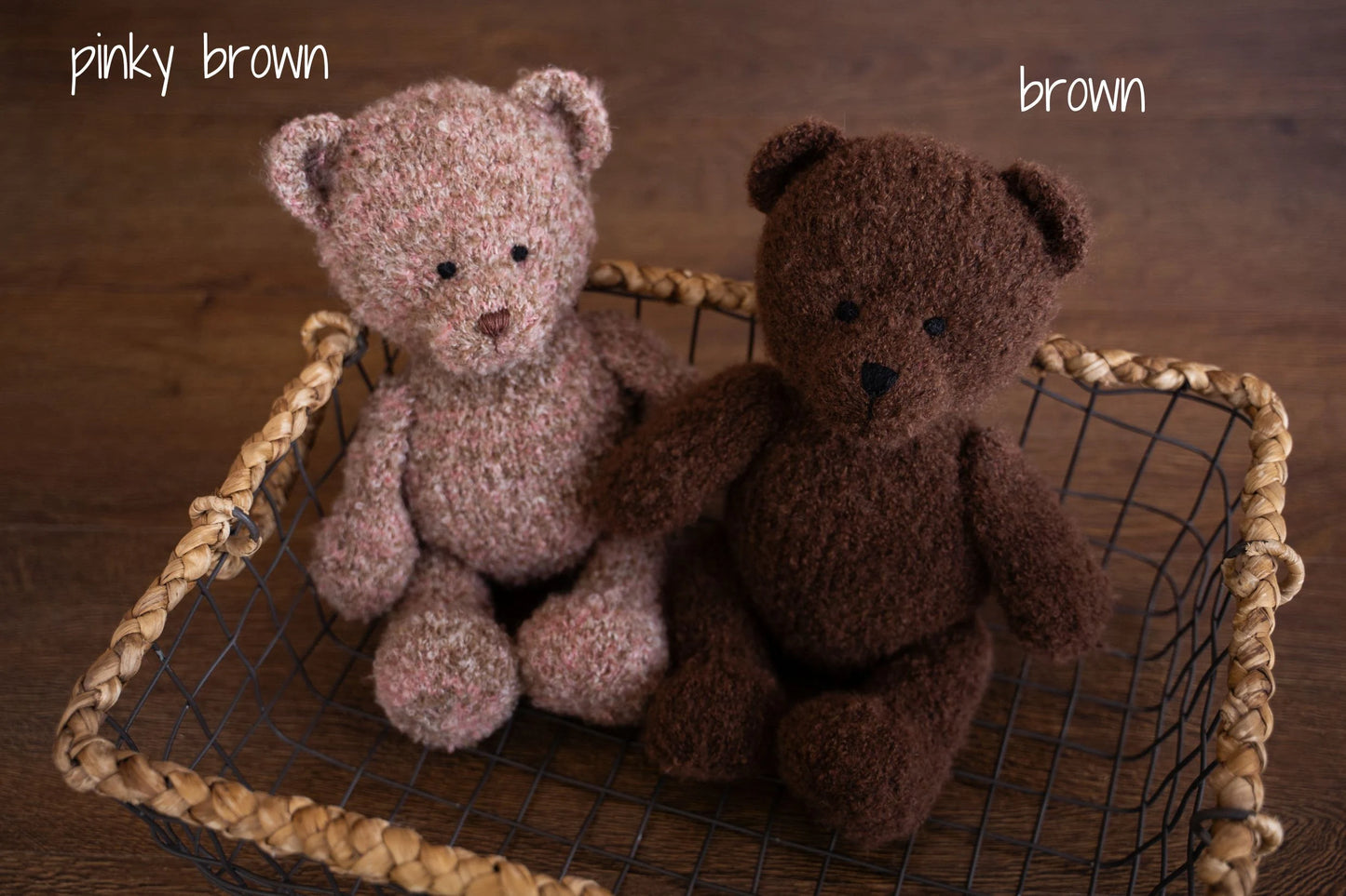 ブークレ素材のテディベア