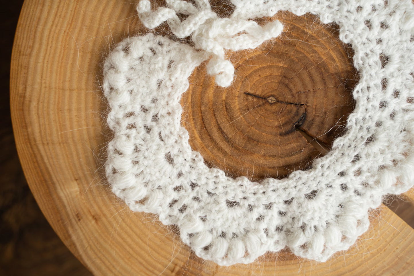 アンゴラウール使用の カラー(襟)