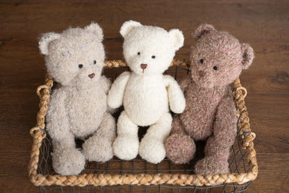 ブークレ素材のテディベア