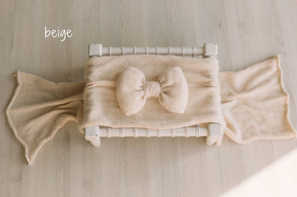 アンゴラウール使用のリボンブローチ