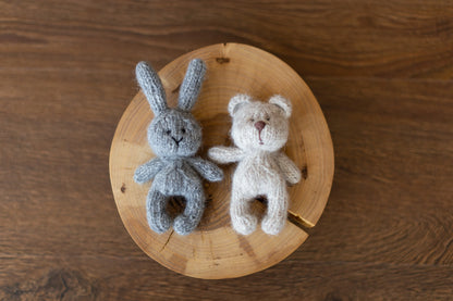 かぎ針編みぬいぐるみ　テディベア＆バニー