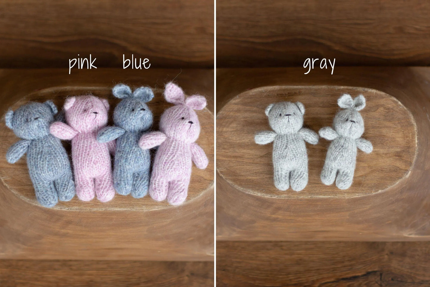 手編みのテディベア＆バニー