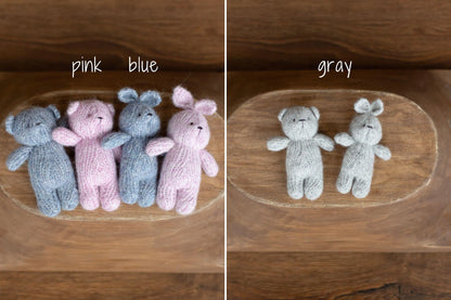 手編みのテディベア＆バニー