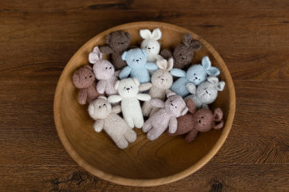 手編みのテディベア＆バニー