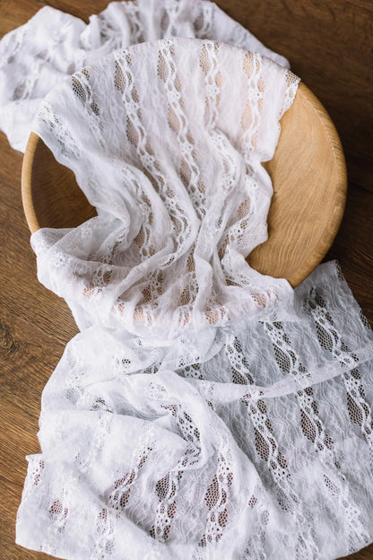 レース使用のニューボーン用おくるみ