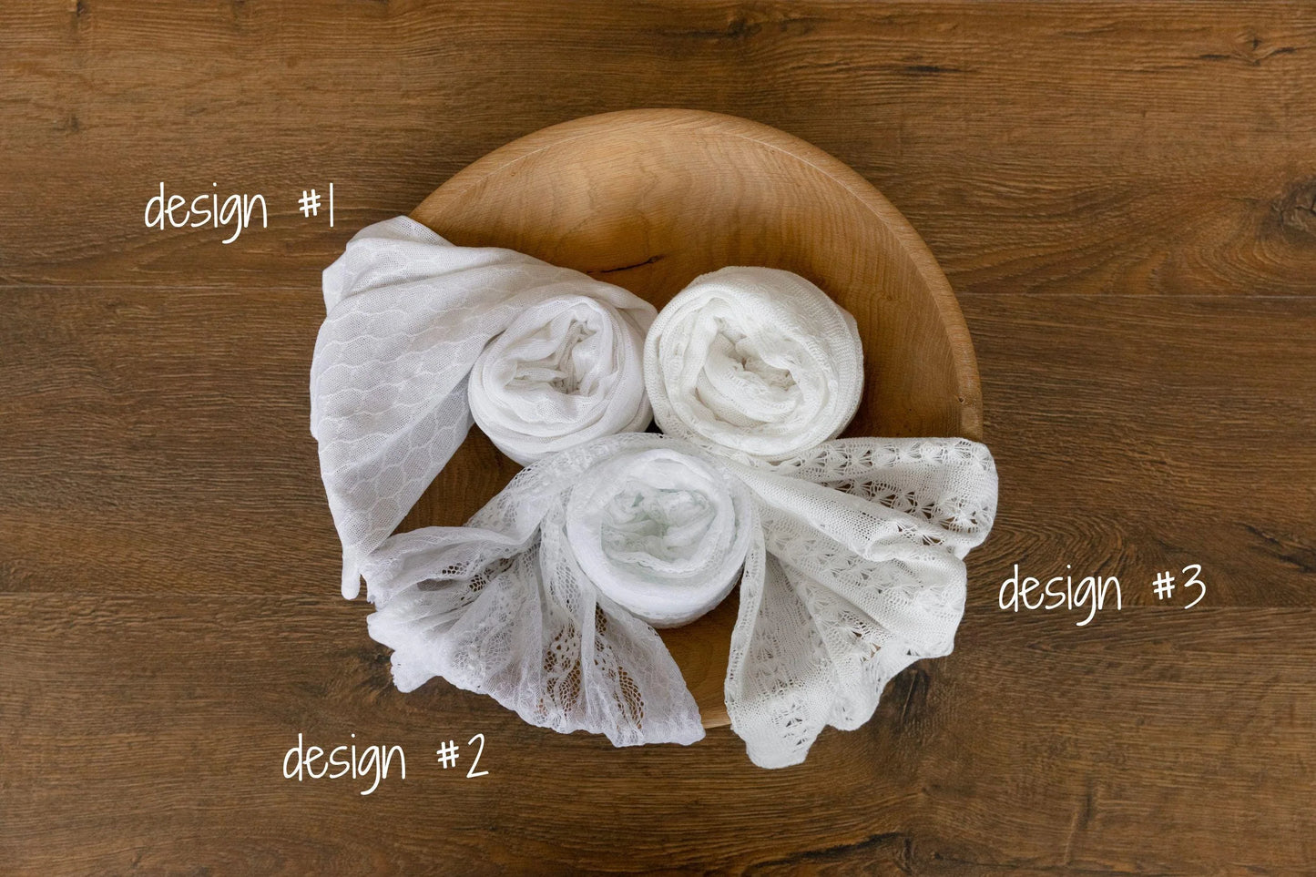 レース使用のニューボーン用おくるみ