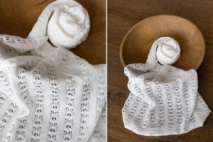 レース使用のニューボーン用おくるみ