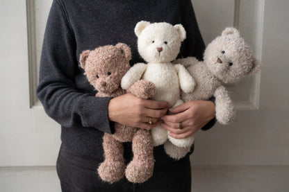 ブークレ素材のテディベア