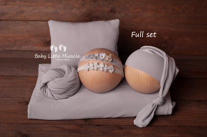 ジュリアバックドロップ、おくるみ、まくら、ハット