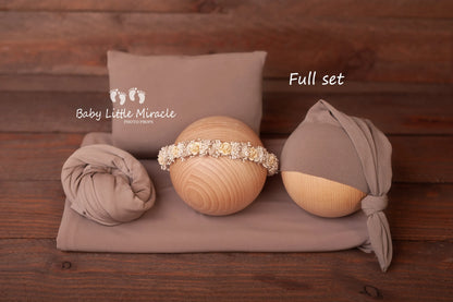 ジュリアバックドロップ、おくるみ、まくら、ハット