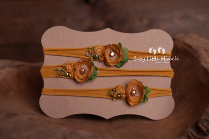 ヘッドバンド　マスタード