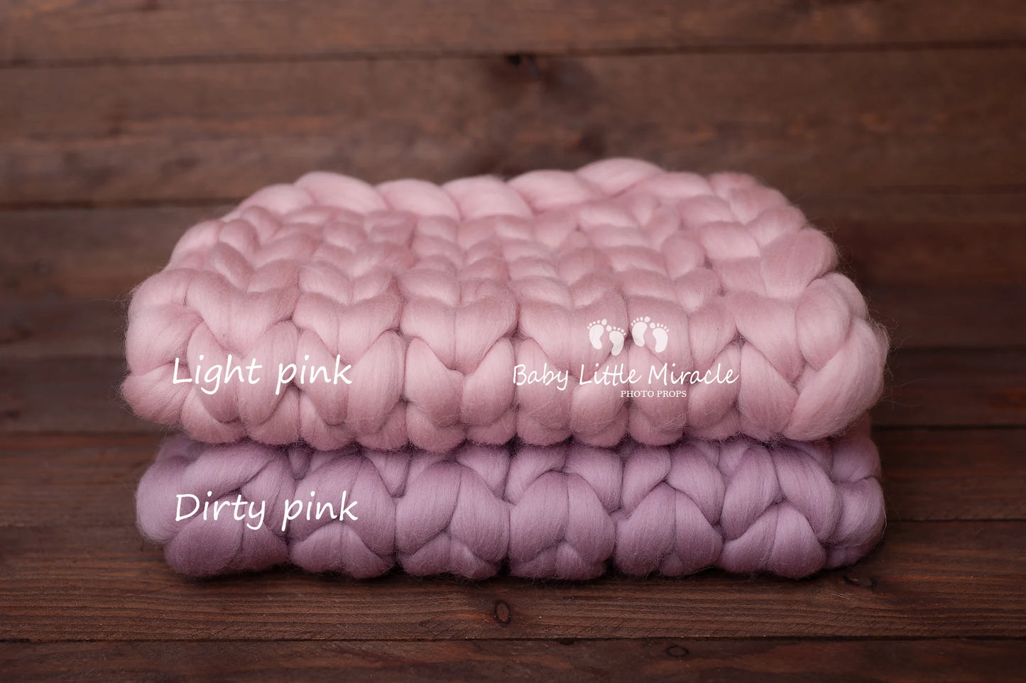 チャンキーヤーン使用のブランケット　23色