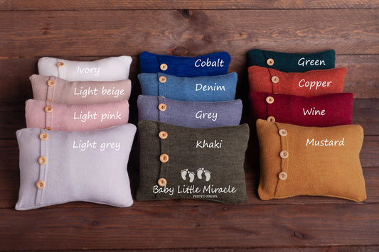 サマンサ 木製ボタン付まくら