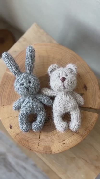 かぎ針編みぬいぐるみ　テディベア＆バニー