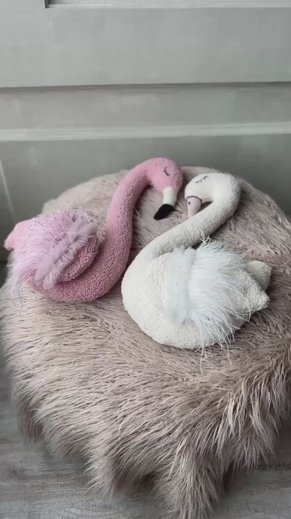 ポージング用まくら(フラミンゴ＆ハクチョウ)