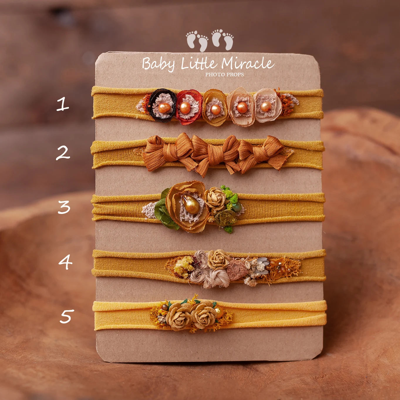 ヘッドバンド　マスタード